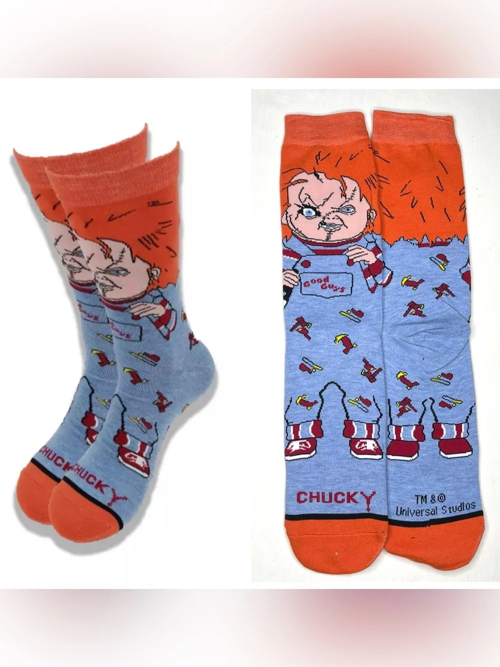 3 Pairs of Chucky 360 degree character socks